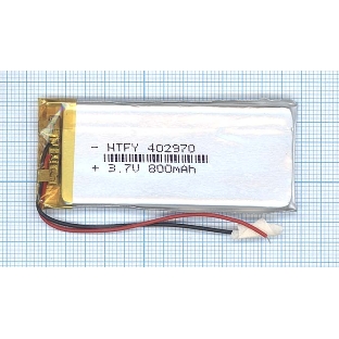 Аккумулятор Li-Pol (батарея) 4x29x70 мм 2pin 3.7V/800mAh