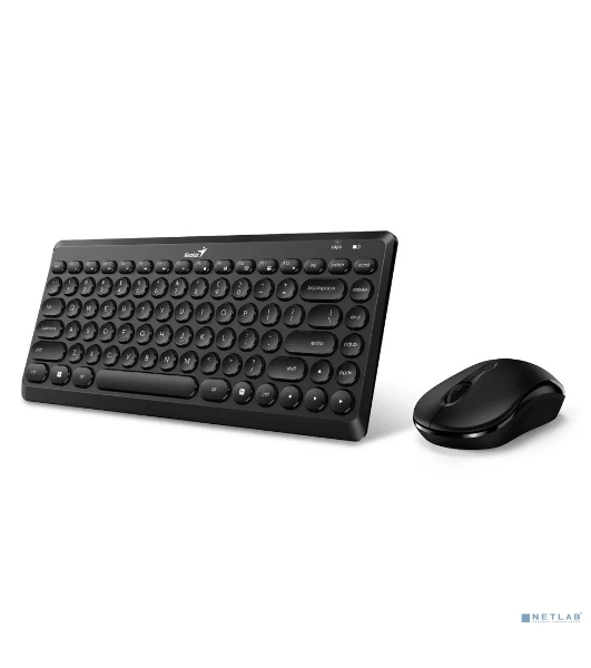 Комплект клавиатура+мышь Genius Luxemate Q8000 беспроводной, USB, 1600 DPI, чёрный