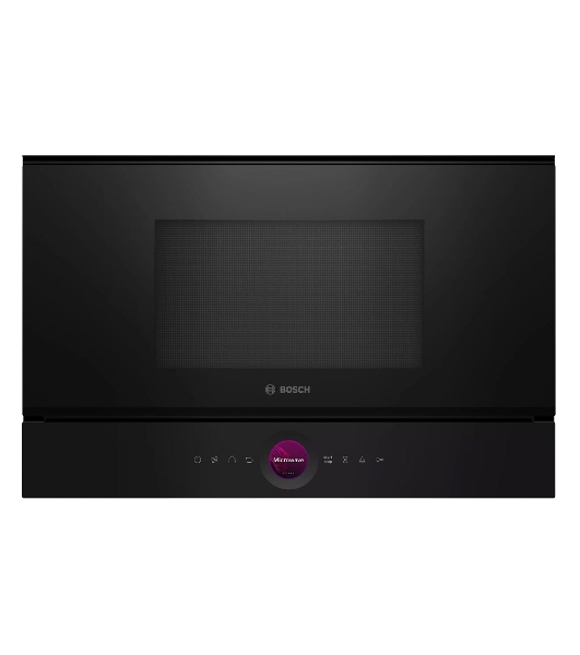 Встраиваемая микроволновая печь Bosch BFR7221B1 900Вт, 5 режимов, инвертер, 21 л, черный, петли справа
