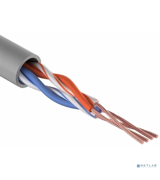 Кабель витая пара Rexant UTP 2PR 24AWG, cat.5e, STRANDED (бухта 305 м)