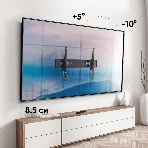 Кронштейн для телевизора ONKRON UT12 черный 60'-110' макс.120кг настенный наклон, фото30