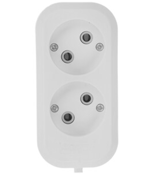Удлинитель бытовой Smartbuy (SBE-10-2-02-N) 2 гнз х 2,0 м (10А/2.2 кВт, ПВС 2х1.0)