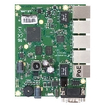 Плата маршрутизатора RB450Gx4 без корпуса RouterBOARD 450Gx4 with four core 716MHz Atheros CPU, 1 Gb RAM, 5 Gigabit LAN ports, PoE OUT on port #5, RouterOS L5, фото2