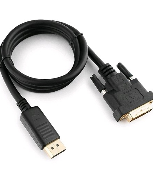 Кабель DisplayPort-DVI Gembird/Cablexpert 1м, 20M/19M, черный, экран, пакет
