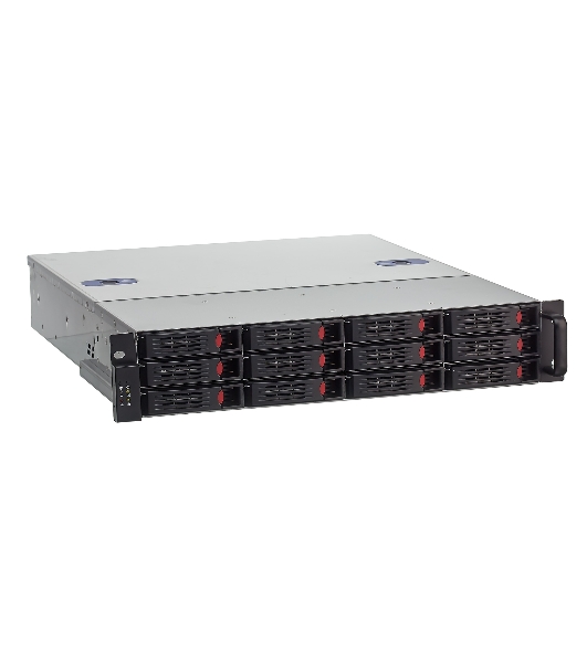 Серверный корпус ExeGate Pro 2U550-HS12 (RM 19', высота 2U, глубина 550, БП 1U-500ADS,12xHotSwap, USB)