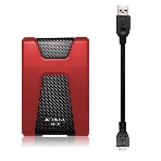 Внешний HDD 2.5' ADATA HD650, 1TB, USB 3.2 Gen 1 Type-A, 5400 rpm, красный, фото5