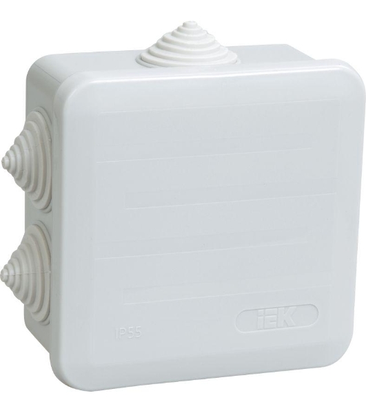Коробка распаячная ОП 100х100х50 IP44 КМ41255 IEK UKOZ11-100-100-050-K41-44