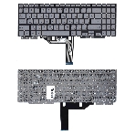 Клавиатура для ноутбука Asus ZenBook Flip 15 UX562F серебристая с подсветкой, фото3