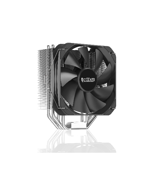 Кулер PCCooler Paladin 400 S115X/1200/1700/AM4 (20 шт/кор, TDP 200W, PWM FAN, 4 тепловые трубки 6мм, 800-1600RPM, 18-28,6dBa)