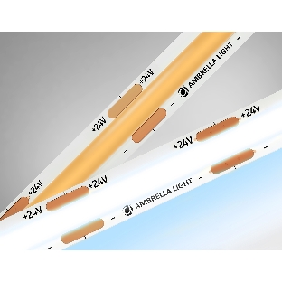 Светодиодная лента Ambrella light GS4703 COB 480Led /12W m/ 24V IP20 6500K/ 5000*8*1.54mm (2 конт.)