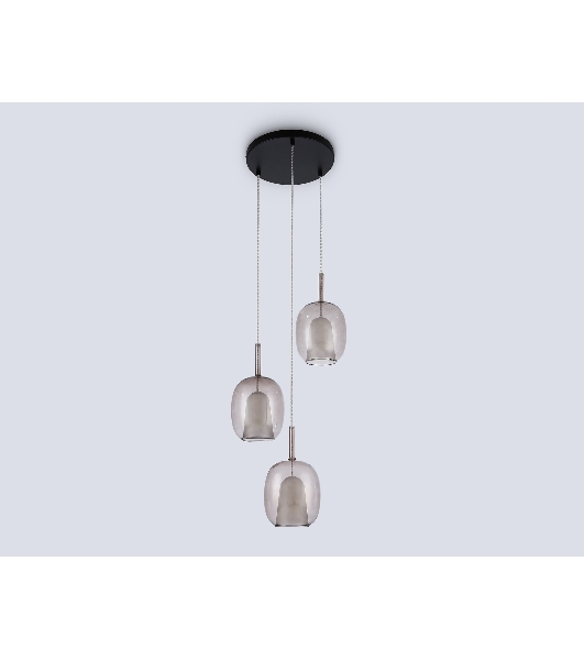 Подвесной светильник Ambrella light LH11156/3 BK/WH/TI черный/белый/янтарь E27*3 max 60W D425*1500