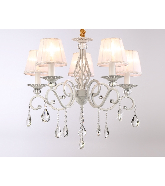 Светильник Ambrella light TR4547/5 WH/SL белый/серебро E14/5 max 40W D565*500