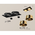 Комплект встраиваемого светильника Ambrella light XC6526024 SBK/PYG черный песок/золото желтое полированное MR16 GU5.3 (C6526, N6134), фото 1