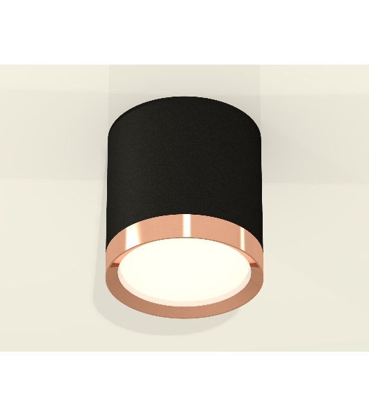 Светильник Ambrella Light XS8142005 SBK/PPG черный песок/золото розовое полированное GX53 (C8142, N8126)