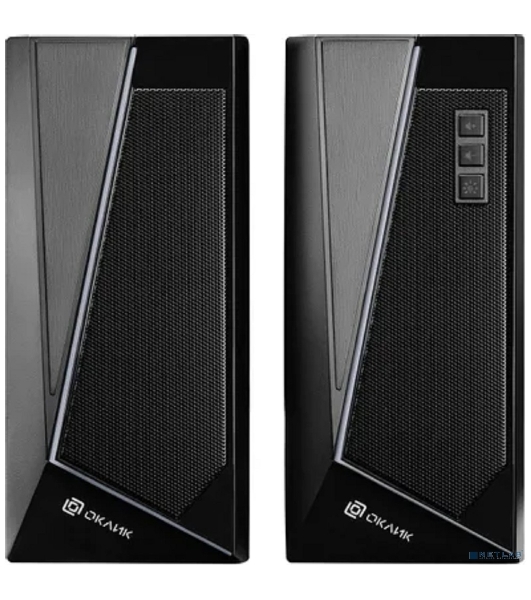 Акустическая система Oklick OK-125 2.0 черный 12Вт