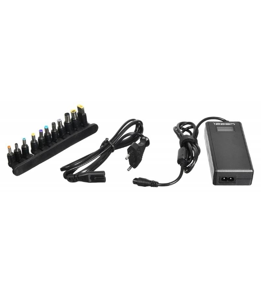 Блок питания Ippon D65U автоматический 65W 15V-19.5V 8-connectors 1.5A 1xUSB 2.1A от бытовой электросети LСD индикатор