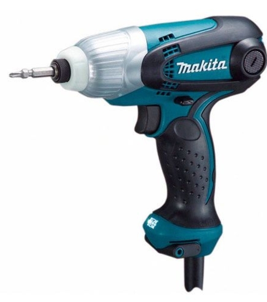 Дрель-шуруповерт Makita TD0101F, 230 Вт, 100 Нм, щеточный, ударный