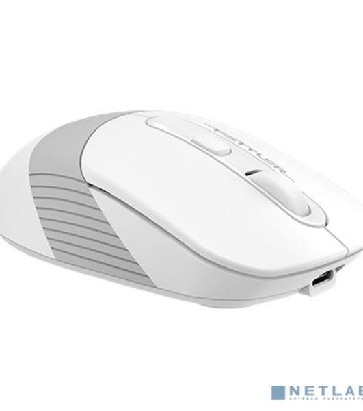 Мышь беспроводная A4Tech Fstyler FB10C белый/серый, 2000 dpi, радиоканал, Bluetooth, USB, кнопки - 4