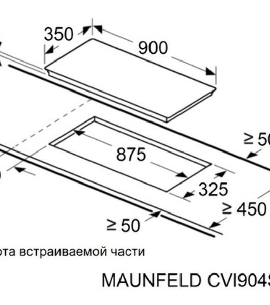 Индукционная варочная панель Maunfeld CVI904SFLDGR
