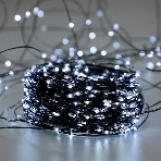 Гирлянда Роса с контроллером 50м, 500LED, IP20, 230В, зеленый провод, белое свечение , фото4