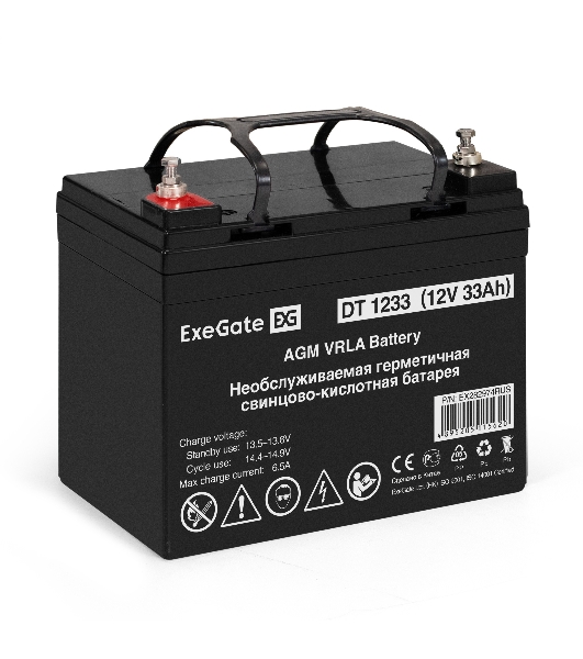 Комплект Источник бесперебойного питания EX296005RUS + батарея 33Aч EX282974RUS 4шт (инвертор, синус, для котла, настенный) ExeGate FineSine SX-7000.LCD.AVR.2SH.T 7000VA/5000W, чистая синусоида, цветной LCD-дисплей, AVR, 2*Schuko+клеммы, линейно-интерактивный, крепление настенное, черный + батарея ExeGate DT 1233 (12В, 33А·ч) 4шт