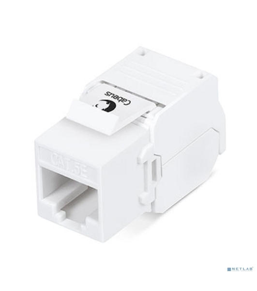 Модуль универсальный Cabeus, keystone, 1хRJ45(8P8C), Toolless, кат. 5е, неэкр., белый