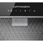 Встраиваемая вытяжка Kuppersberg, 52 см, мощность рециркуляции 650 м3/ч, мощность отвода 1300 м3/ч, сенсорное управление, таймер, турборежим, угольный фильтр KF-ES (доп. Опция), уровень шума 46 дБ, черный, фото2