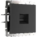 Телефонная розетка RJ-11 (черный матовый), фото 1