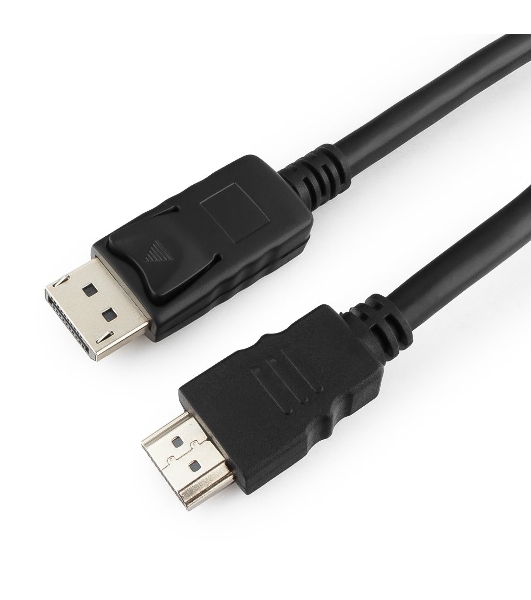 Кабель DisplayPort-HDMI Gembird/Cablexpert 1,8м, 20M/19M, черный, экран, пакет