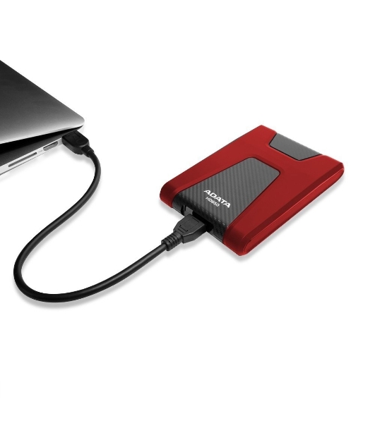 Внешний HDD 2.5' ADATA HD650, 1TB, USB 3.2 Gen 1 Type-A, 5400 rpm, красный