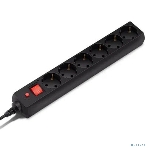 Сетевой фильтр Buro 600SH-1.8-B 1.8 м, 6 розеток, черный, коробка, фото5