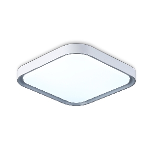 Потолочный светодиодный светильник Ambrella light FZ1250 WH/GR белый/серый 18W 5000K 250*250*60 (Без ПДУ)