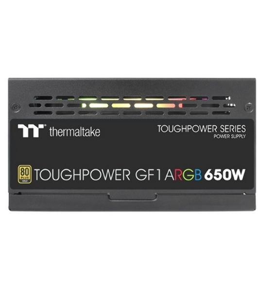 Блок питания Thermaltake Toughpower GF1 ARGb RTL (PS-TPD-0650F3FAGE-1), 650Вт, 80 PLUS Gold, 140мм, модульный, черный