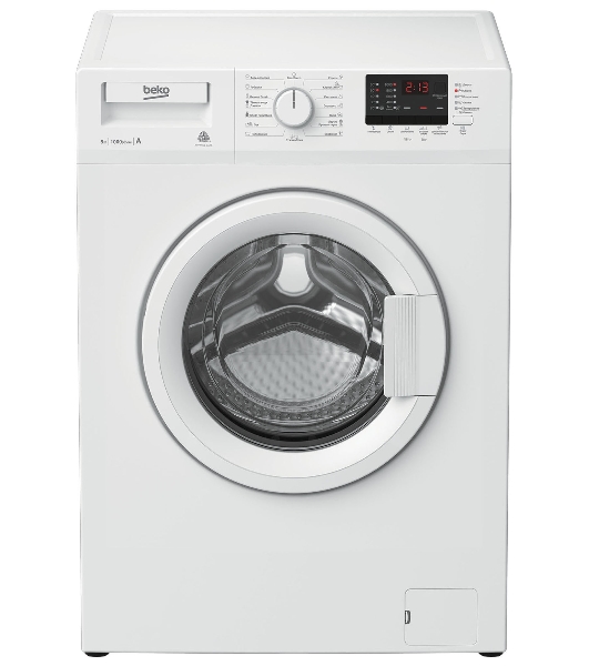 Стиральная машина Beko WRE55P2BWW белый, загрузка фронтальная 5 кг, 1000 об/мин, класс A