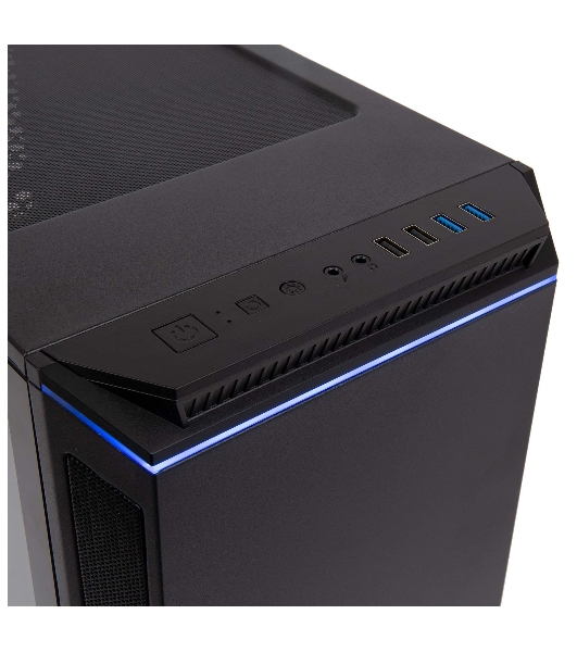 Компьютерный корпус Hiper PB81 черный без БП ATX 3x120мм 2xUSB2.0 2xUSB3.0 audio bott PSU