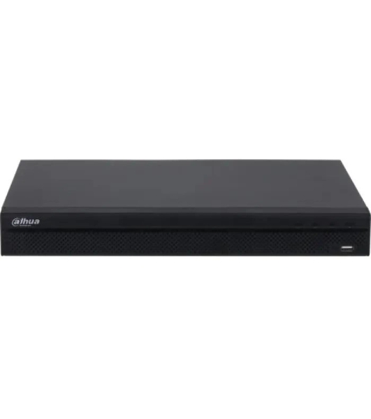 Видеорегистратор IP 32-канальный DAHUA 4K и H.265+. Входящий поток до 160 Мбит/с; сжатие: Н.265+/H.265+, H.265, H.264+, H.264+/H.264; разрешение записи до 12Мп; накопители: 2 SATA III до 20Тбайт; воспр