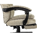 Кресло руководителя Бюрократ T-9950MSG-F Fabric песочный Light-21, крестов. пластик, подст. для ног, фото18