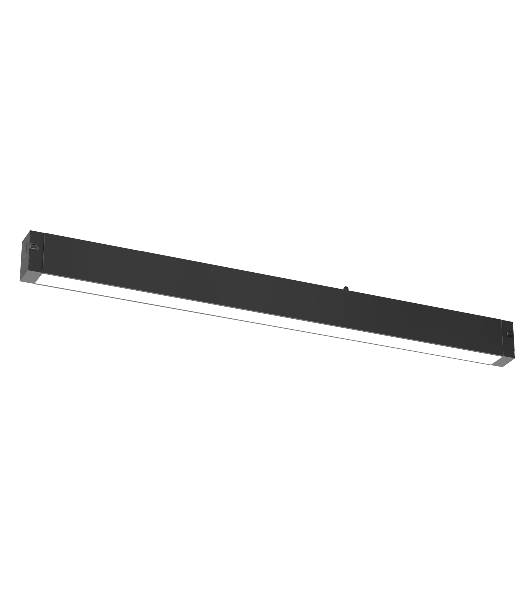 Трековый линейный светильник Ambrella light GL8055 BK черный IP20 27W 3000-6000K 220V 120° 600*25*41