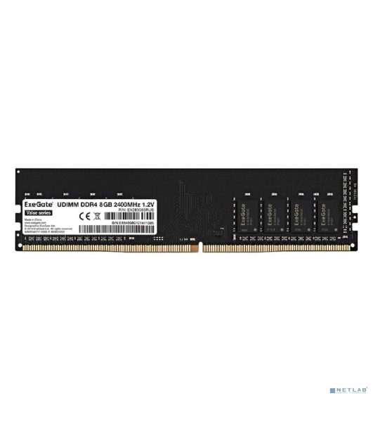 Оперативная память Exegate, DDR4, 8GB (1x8 GB), 2400 MHz, CL17, DIMM, OEM