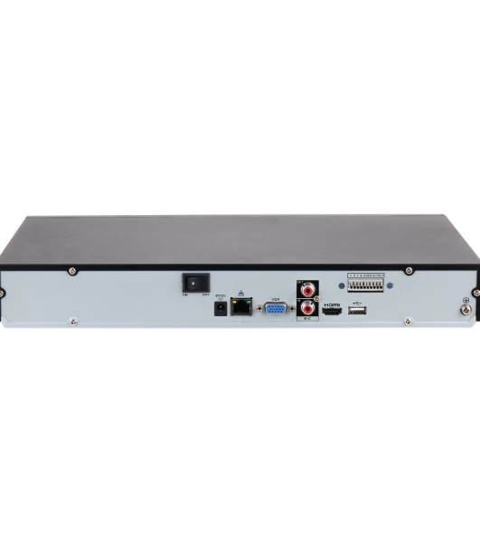 Видеорегистратор IP 32-канальный DAHUA 4K и H.265+. Входящий поток до 160 Мбит/с; сжатие: Н.265+/H.265+, H.265, H.264+, H.264+/H.264; разрешение записи до 12Мп; накопители: 2 SATA III до 20Тбайт; воспр