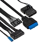Компьютерный корпус Minitower ExeGate i3 SEA (mATX, БП 800NPX, 2*USB+1*USB 3.0, HD аудио, черный, 1 вент. 12см с RGB подсветкой, передняя и боковая панели - закаленное стекло), фото3