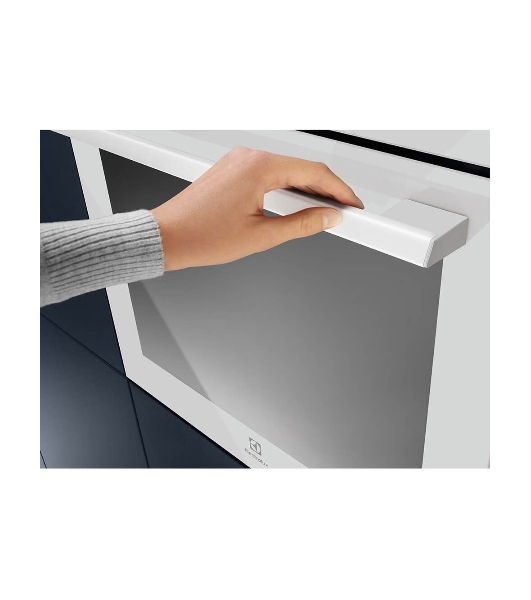 Духовой шкаф электрический Electrolux EOD6F77WV с конвекцией, приготовление на пару, объем 72 л, утапливаемые переключатели, 9 режимов,очистка каталитическая, 3 стекла в дверце, направляющие проволочные + телескопические (1 уровень), термощуп