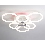 Потолочный светодиодный светильник FA3844/3+3 WH белый 102W 3000K-6400K+RGB D670*115 (ПДУ РАДИО 2.4G), фото5