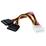 Кабель питания 2xSATA (от разъема Molex (IDE) блока питания), 15 см ExeGate, фото 1
