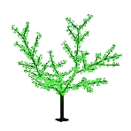 Светодиодное дерево Neon-night 'Сакура', высота 1,5м, диаметр кроны 1,8м, зеленые светодиоды, IP 65, понижающий трансформатор в комплекте, фото2
