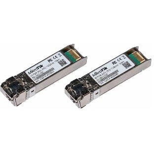 Комплект из двух SFP+ модулей Mikrotik XS+2733LC15D SFP/SFP+/SFP28 modules 1/10/25G 15km 1270nm + 1330nm