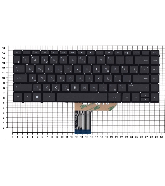 Клавиатура для ноутбука HP Spectre X360 13-w000 13-ac000 черная с подсветкой