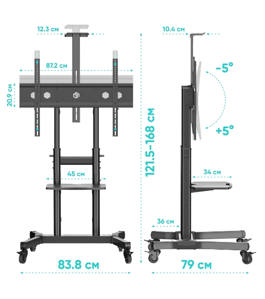 Стойка ONKRON TS1891 черный