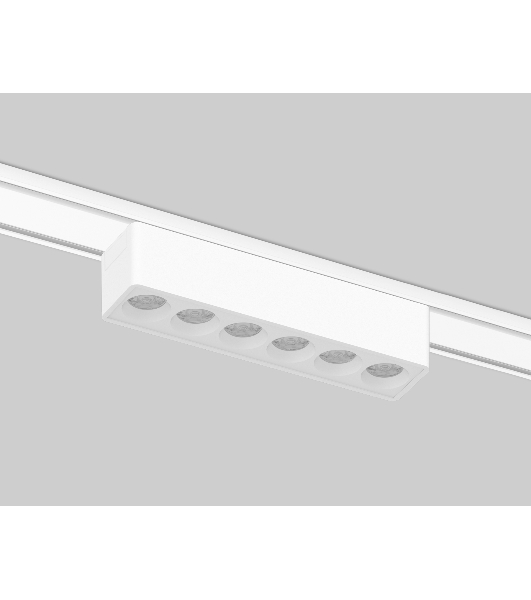 Светильник трековый светодиодный GV1401 WH белый IP20 6W 4200K 48V 24° 122*26*24
