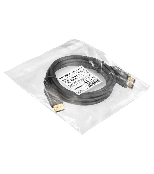 Кабель DisplayPort ExeGate EX-CC-DP-2.0 (20M/20M, 2м, v1.2)